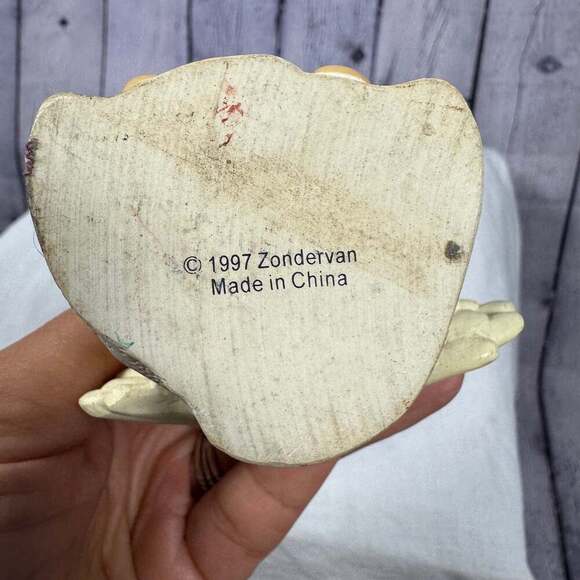 1997 Zondervan Girl Angel Business Card Holder Desktop Decoration Figurine - Picture 6 of 6